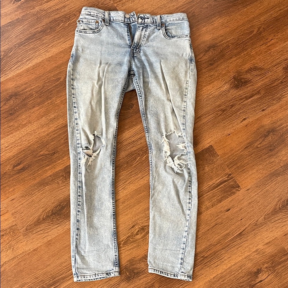 Levi's Faded Blue Denim Jeans